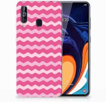 B2Ctelecom Samsung Galaxy A60 TPU bumper Waves Pink