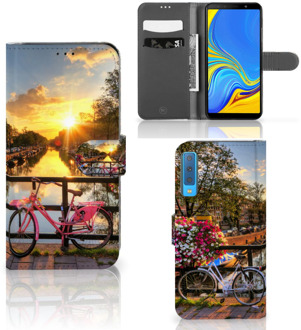 B2Ctelecom Samsung Galaxy A7 (2018) Bookcase Hoesje Amsterdamse Grachten