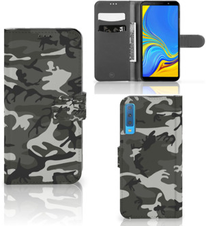 B2Ctelecom Samsung Galaxy A7 (2018) Bookcase Hoesje Army Light