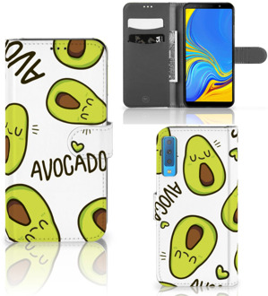 B2Ctelecom Samsung Galaxy A7 (2018) Bookcase Hoesje Avocado Singing