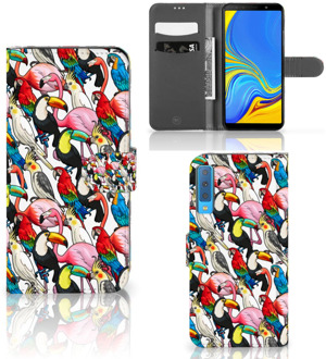 B2Ctelecom Samsung Galaxy A7 (2018) Bookcase Hoesje Birds