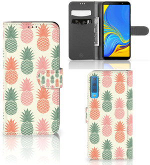 B2Ctelecom Samsung Galaxy A7 (2018) Bookcase Hoesje Design Ananas