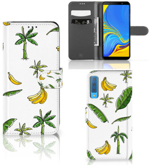 B2Ctelecom Samsung Galaxy A7 (2018) Bookcase Hoesje Design Banana Tree