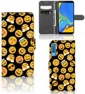 B2Ctelecom Samsung Galaxy A7 (2018) Bookcase Hoesje Design Emoji