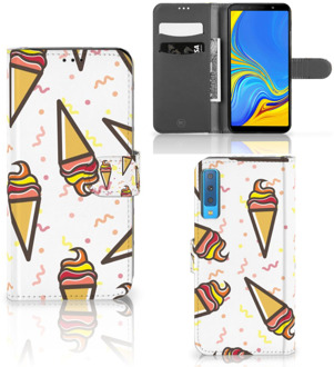 B2Ctelecom Samsung Galaxy A7 (2018) Bookcase Hoesje Design Icecream