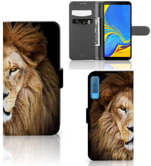 B2Ctelecom Samsung Galaxy A7 (2018) Bookcase Hoesje Design Leeuw