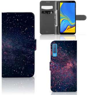 B2Ctelecom Samsung Galaxy A7 (2018) Bookcase Hoesje Design Stars