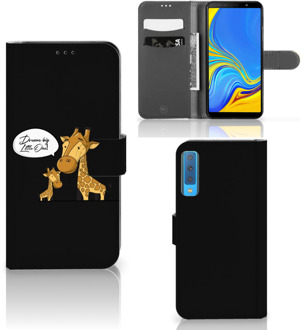 B2Ctelecom Samsung Galaxy A7 (2018) Bookcase Hoesje Giraffe