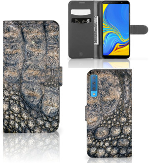 B2Ctelecom Samsung Galaxy A7 (2018) Bookcase Hoesje Krokodillenprint