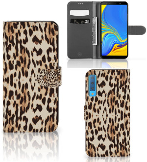 B2Ctelecom Samsung Galaxy A7 (2018) Bookcase Hoesje Leopard