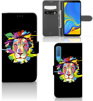 B2Ctelecom Samsung Galaxy A7 (2018) Bookcase Hoesje Lion Color