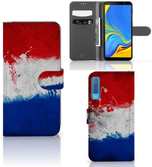 B2Ctelecom Samsung Galaxy A7 (2018) Bookcase Hoesje Nederlandse Vlag