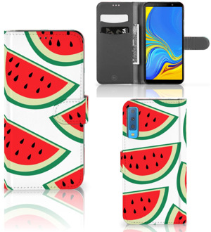 B2Ctelecom Samsung Galaxy A7 (2018) Bookcase Hoesje Watermelons