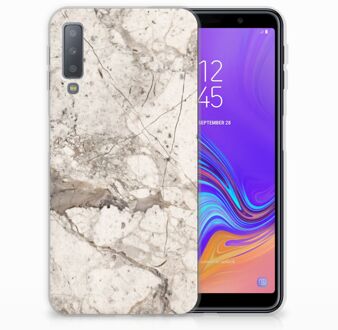 B2Ctelecom Samsung Galaxy A7 (2018) Bumper hoesje Design Marmer Beige