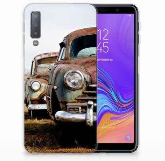 B2Ctelecom Samsung Galaxy A7 (2018) Bumper Hoesje Vintage Auto