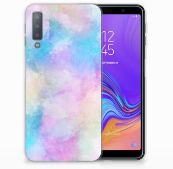 B2Ctelecom Samsung Galaxy A7 (2018) Bumper Hoesje Watercolor Light