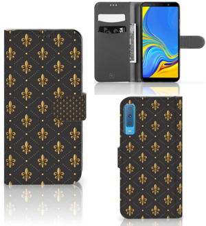 B2Ctelecom Samsung Galaxy A7 (2018) Flip Hoesje Franse Lelie