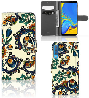 B2Ctelecom Samsung Galaxy A7 (2018) Hoesje Design Barok Flower