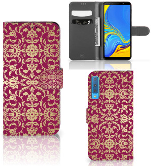 B2Ctelecom Samsung Galaxy A7 (2018) Hoesje Design Barok Pink