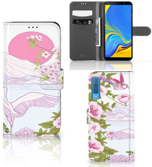 B2Ctelecom Samsung Galaxy A7 (2018) Hoesje Design Bird Standing