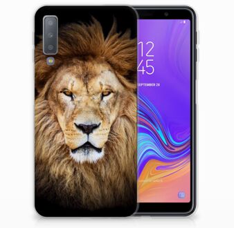 B2Ctelecom Samsung Galaxy A7 (2018) Siliconen Back Cover Design Leeuw