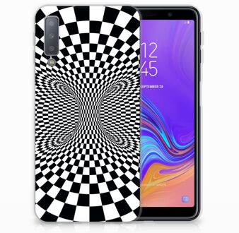 B2Ctelecom Samsung Galaxy A7 (2018) Siliconen Backcase Design Illusie