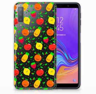 B2Ctelecom Samsung Galaxy A7 (2018) Siliconen Hoesje Design Fruits