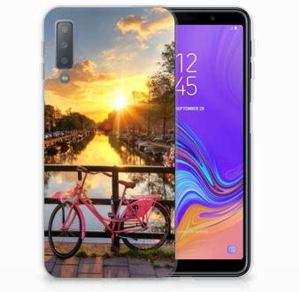 B2Ctelecom Samsung Galaxy A7 (2018) TPU Hoesje Amsterdamse Grachten