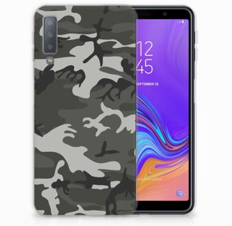 B2Ctelecom Samsung Galaxy A7 (2018) TPU Hoesje Army Light