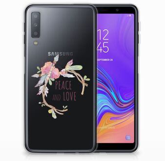 B2Ctelecom Samsung Galaxy A7 (2018) TPU Hoesje Boho Text