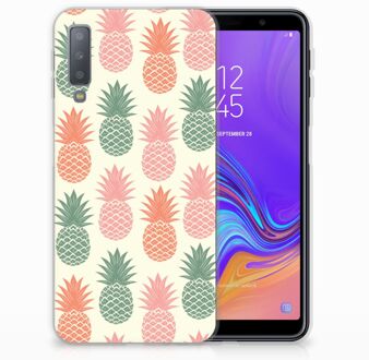 B2Ctelecom Samsung Galaxy A7 (2018) TPU Hoesje Design Ananas