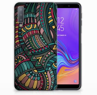 B2Ctelecom Samsung Galaxy A7 (2018) TPU Hoesje Design Aztec