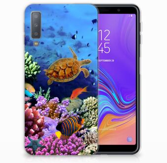 B2Ctelecom Samsung Galaxy A7 (2018) TPU Hoesje Design Vissen