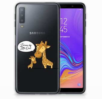 B2Ctelecom Samsung Galaxy A7 (2018) TPU Hoesje Giraffe