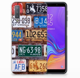 B2Ctelecom Samsung Galaxy A7 (2018) TPU Hoesje Kentekenplaten