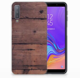 B2Ctelecom Samsung Galaxy A7 (2018) TPU Hoesje Old Wood