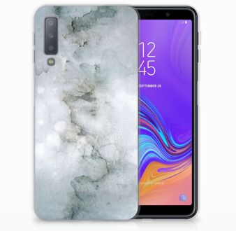 B2Ctelecom Samsung Galaxy A7 (2018) TPU Hoesje Painting Grey