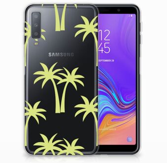 B2Ctelecom Samsung Galaxy A7 (2018) TPU Hoesje Palmtrees