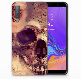 B2Ctelecom Samsung Galaxy A7 (2018) TPU Hoesje Skullhead