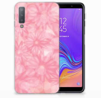 B2Ctelecom Samsung Galaxy A7 (2018) TPU Hoesje Spring Flowers