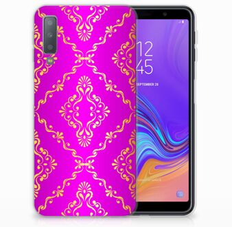 B2Ctelecom Samsung Galaxy A7 (2018) TPU Siliconen Hoesje Barok Roze