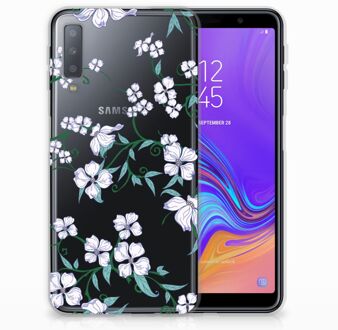 B2Ctelecom Samsung Galaxy A7 (2018) TPU-siliconen Hoesje Blossom White