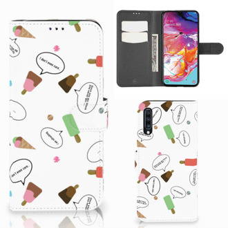 B2Ctelecom Samsung Galaxy A70 Book Cover IJsjes