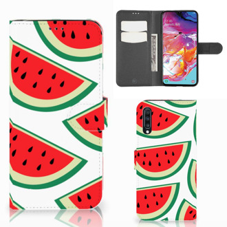 B2Ctelecom Samsung Galaxy A70 Book Cover Watermelons