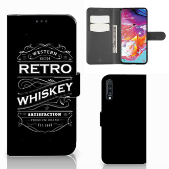 B2Ctelecom Samsung Galaxy A70 Book Cover Whiskey