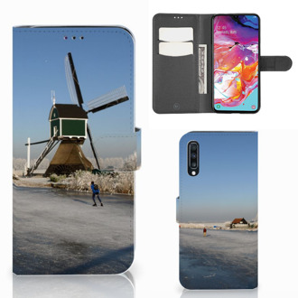 B2Ctelecom Samsung Galaxy A70 Flip Cover Schaatsers Friesland