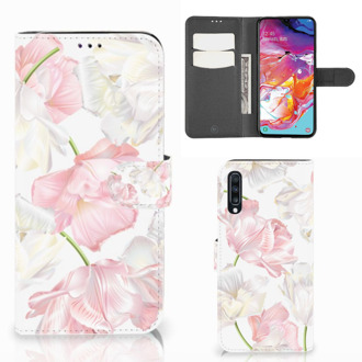 B2Ctelecom Samsung Galaxy A70 Hoesje Lovely Flowers