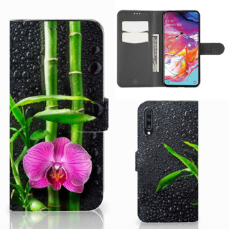 B2Ctelecom Samsung Galaxy A70 Hoesje Orchidee