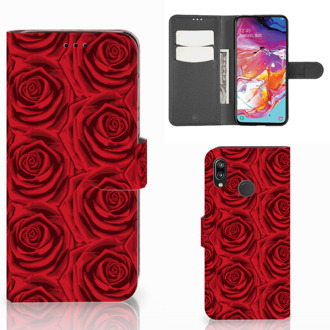 B2Ctelecom Samsung Galaxy A70 Hoesje Rood Rose