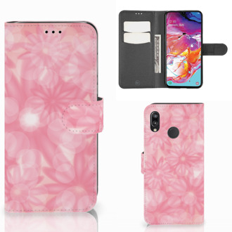 B2Ctelecom Samsung Galaxy A70 Hoesje Spring Flowers